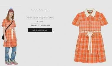 Принадлежащий французам Гуччи предлагает мужчинам платья